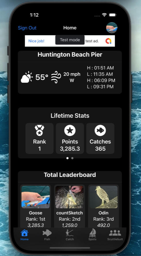 Track Catches and Compete